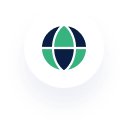 ellipse with green and blue sections